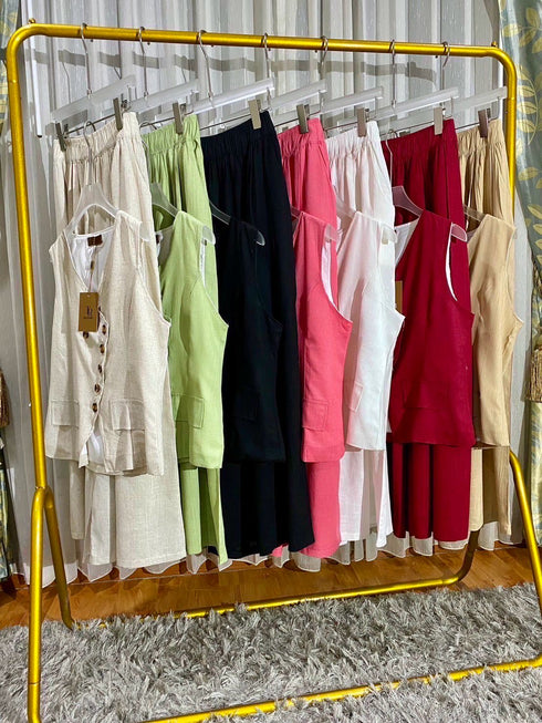 Women Casual Linen Co-Ord Sets